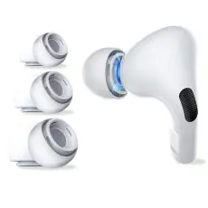Tech-Protect 3-PACK Öronpluggar / Earbuds AirPods Pro 1/2 Vit