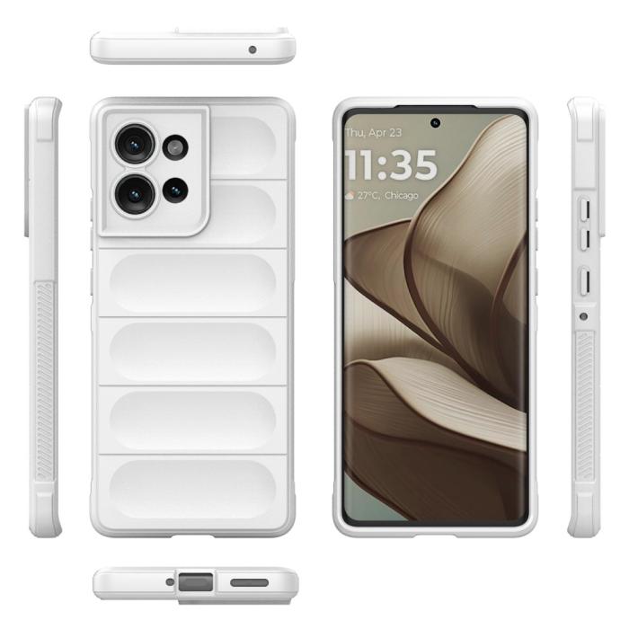 Bild 2, Motorola Edge 50 Skal Magic Shield Vit