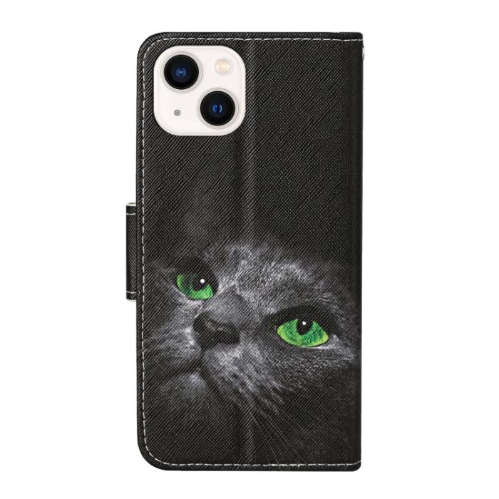 Bild 3, iPhone 14 Fodral Med Tryck Svart Katt