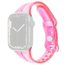 Apple Watch 42/44/45/46/49 mm CrystalFlex TPU Armband Rosa