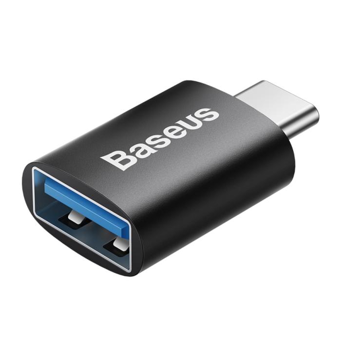 Bild 1, BASEUS Adapter USB-C - USB-A 3.1 Konverterare Svart