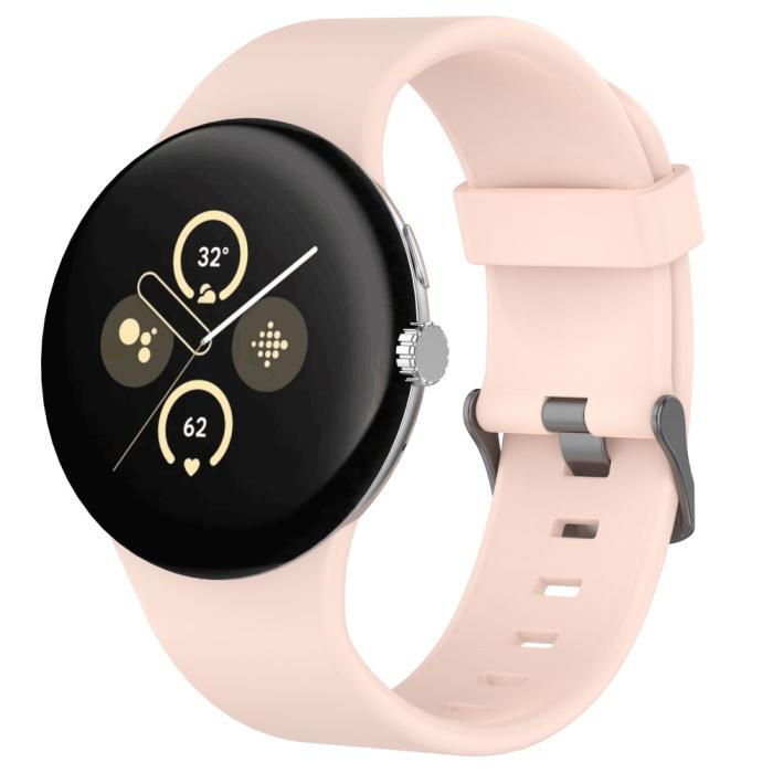 Bild 4, Google Pixel Watch 3 45 mm Armband Silikon Rosa