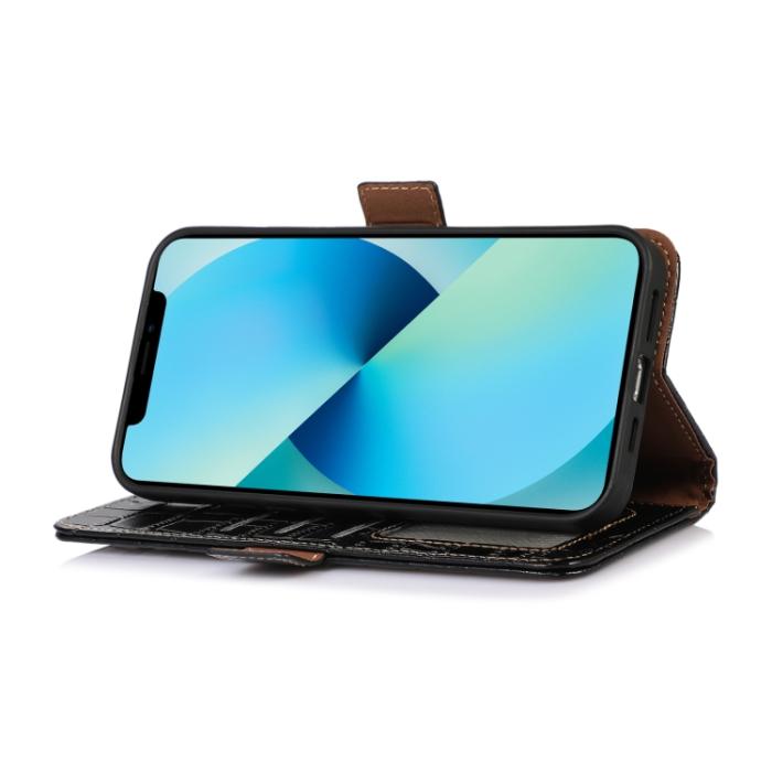 Bild 5, Xiaomi 13 Pro 5G Fodral Krokodil Textur Svart