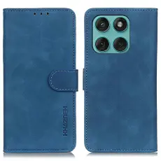 KHAZNEH Motorola Edge 60 / 60 Fusion Fodral Retro L&auml;der