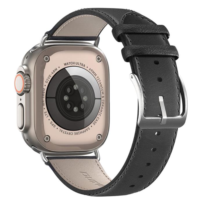 Bild 1, DUX DUCIS Apple Watch 42/44/45/49 mm Armband Äkta Läder