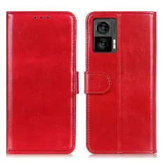 Motorola Edge 30 Neo 5G Fodral Crazy Horse Läder Röd