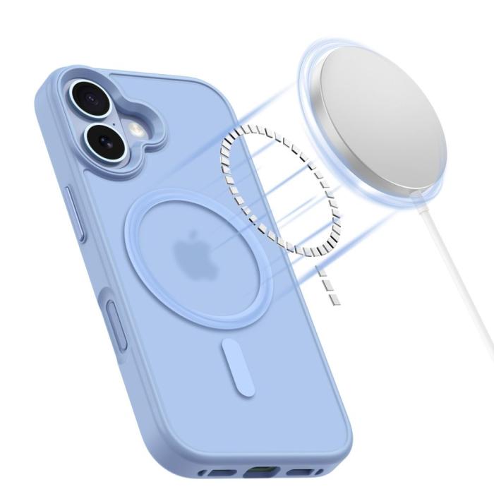 Bild 4, Tech-Protect iPhone 17 Skal MagSafe MagMat Mist Blue
