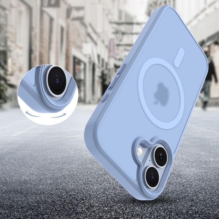 Bild 5, Tech-Protect iPhone 17 Skal MagSafe MagMat Mist Blue