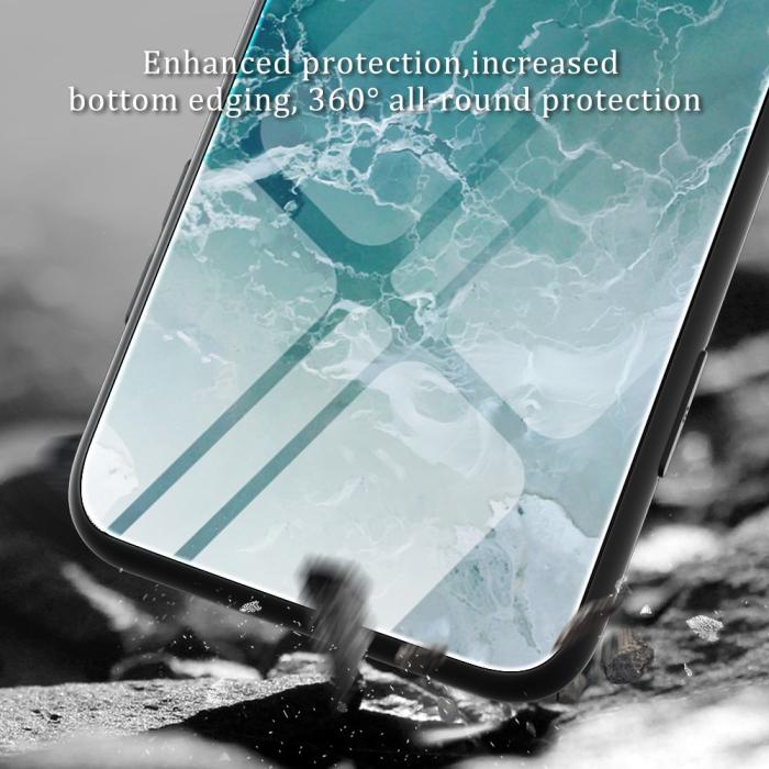 Bild 6, Samsung Galaxy A05s 4G Skal Marmor Härdat Glas Beach