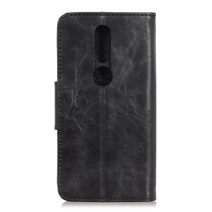 Bild 3, Nokia 2.4 - Split Läder Plånboksfodral - Svart