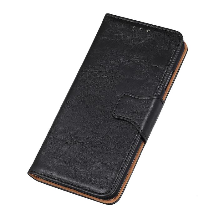Bild 5, Nokia 2.4 - Split Läder Plånboksfodral - Svart