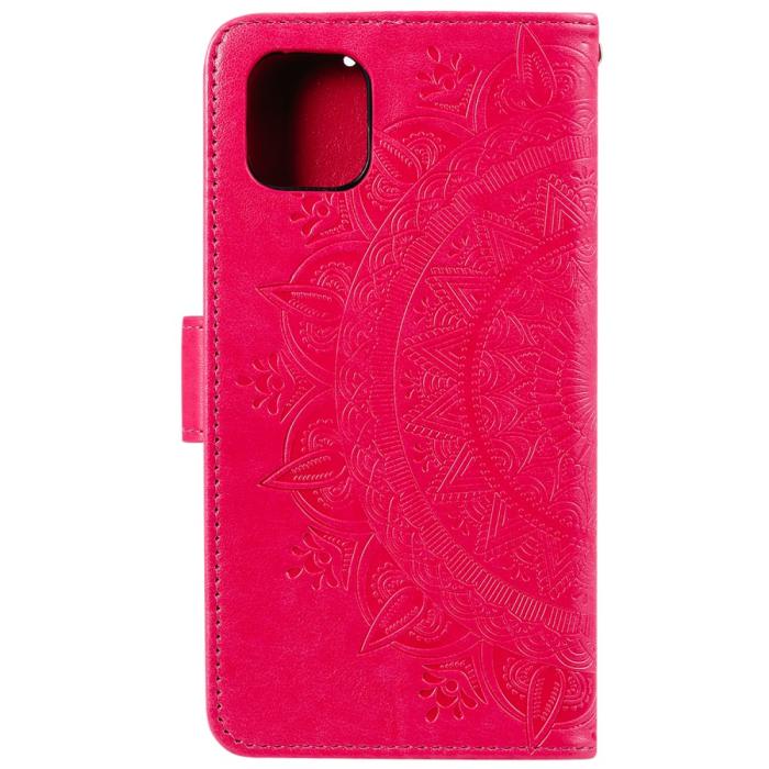 Bild 3, Xiaomi Mi 11 - Mandala Läder Fodral - Rosa