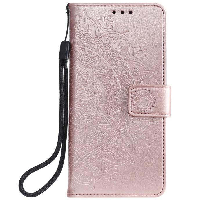 Bild 2, Xiaomi Mi 11 - Mandala Läder Fodral - Roséguld