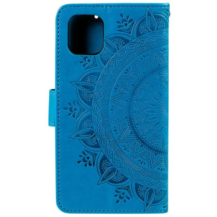 Bild 3, Xiaomi Mi 11 - Mandala Läder Fodral - Blå