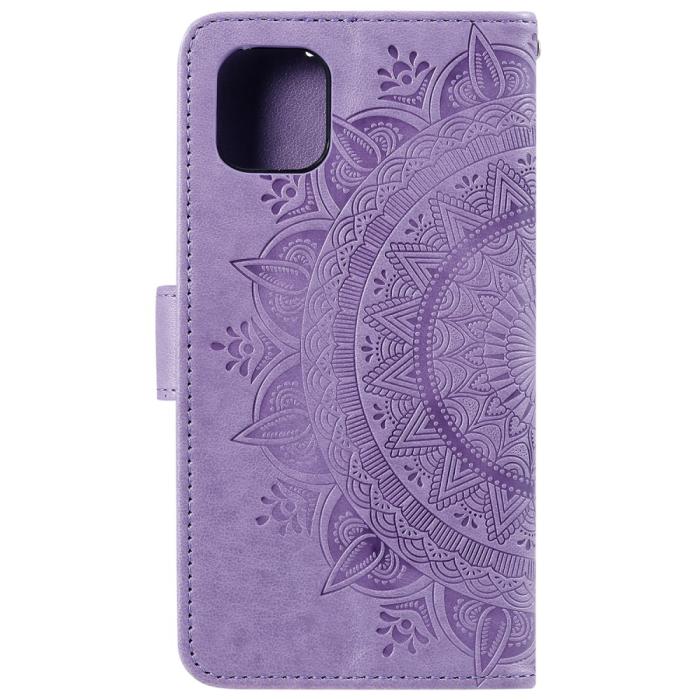 Bild 3, Xiaomi Mi 11 - Mandala Läder Fodral - Lila