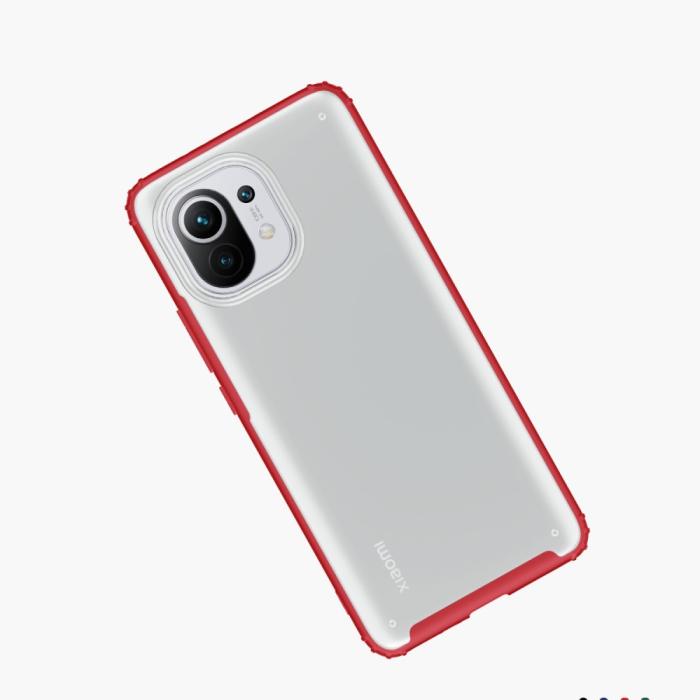 Bild 2, Xiaomi Mi 11 - Shockproof Armor Hybrid Skal - Röd