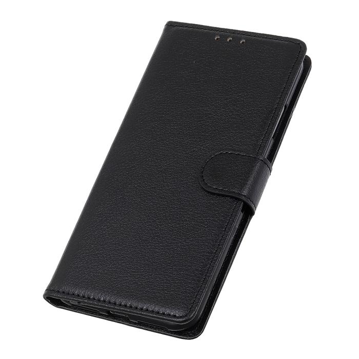 Bild 4, Xiaomi Mi 11 - Litchi Läder Fodral - Svart