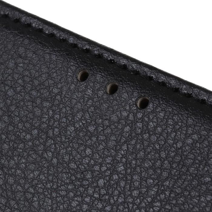 Bild 5, Xiaomi Mi 11 - Litchi Läder Fodral - Svart