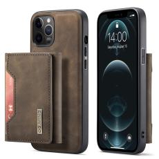 iPhone 13 - DG.MING 2in1 Skal Magnetisk Avtagbart Kortfack - Brun