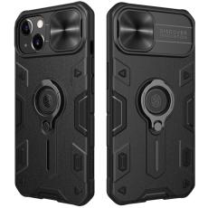 iPhone 13 - NILLKIN CamShield Armor Hybrid Ring Skal - Svart