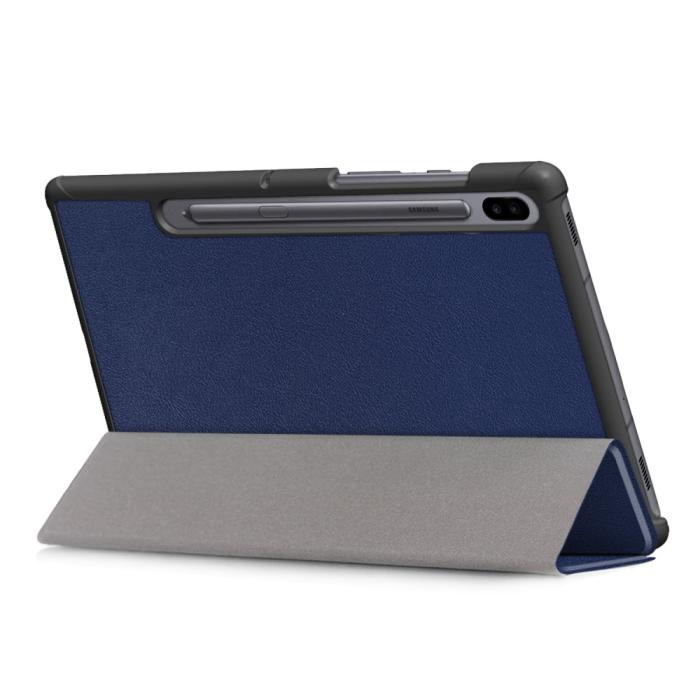 Bild 5, Samsung Galaxy Tab S6 - Tri-Fold Fodral - Mörk Blå