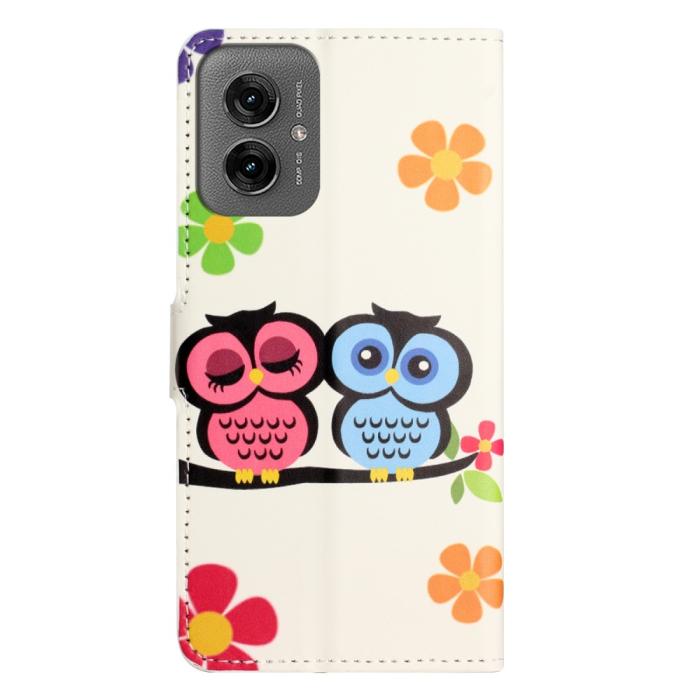 Bild 5, Motorola Moto G55 5G Fodral Med Tryck Ugglor