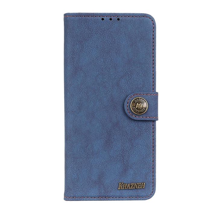 Bild 2, KHAZNEH Xiaomi Redmi Note 11 4G Fodral Split Läder Blå