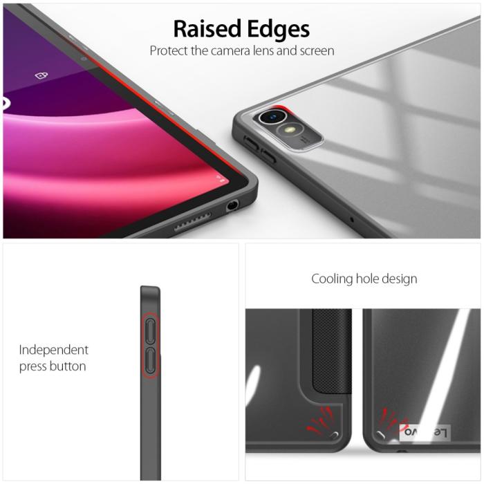 Bild 4, DUX DUCIS Lenovo Tab P11 Gen 2 Fodral TOBY Tri-Fold Svart