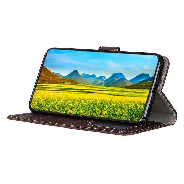 Bild 4, OnePlus Nord CE 2 5G Fodral Krokodil Textur Brun