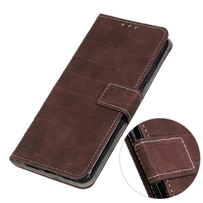 Bild 6, OnePlus Nord CE 2 5G Fodral Krokodil Textur Brun