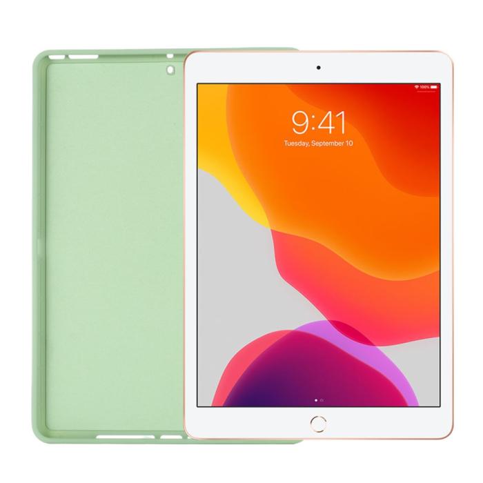 Bild 5, iPad 10.2 2019/2020/2021, Air 10.5 2019 Skal Liquid Silikon Grön