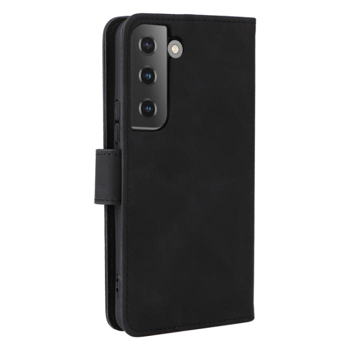 Bild 3, Samsung Galaxy S22 Fodral Skin Touch Läder Svart