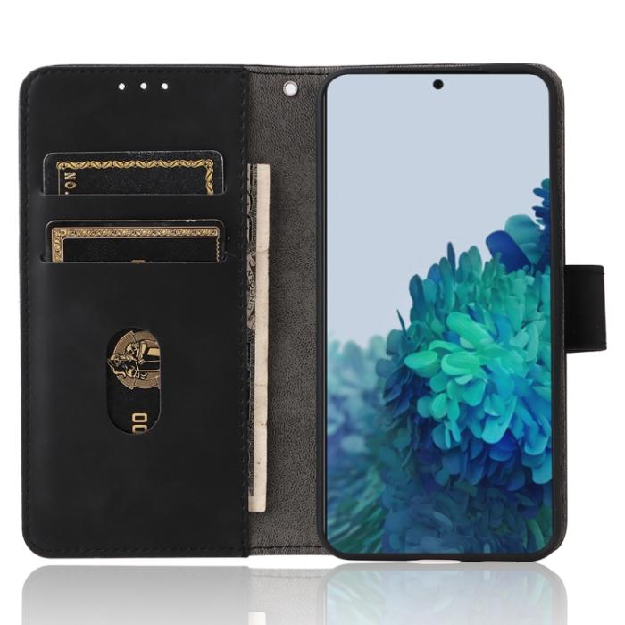 Bild 4, Samsung Galaxy S22 Fodral Skin Touch Läder Svart