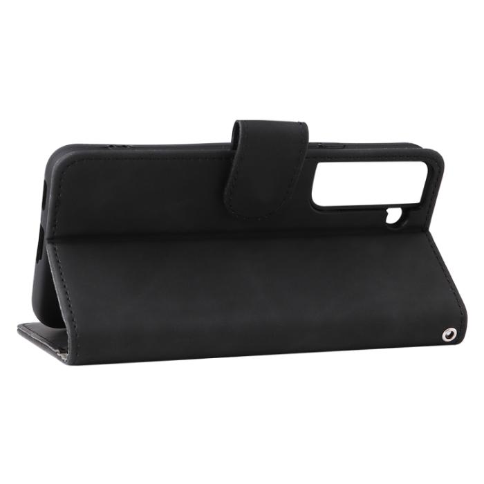 Bild 6, Samsung Galaxy S22 Fodral Skin Touch Läder Svart