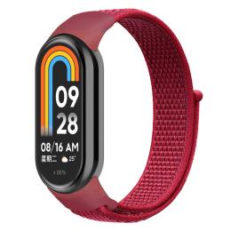 Nylon Sportarmband Xiaomi Smart Band 8 Röd