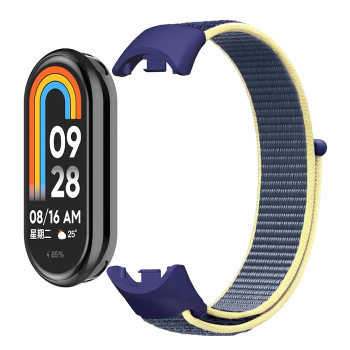 Bild 2, Xiaomi Smart Band 9/8 Armband Nylon Ljus Rosa