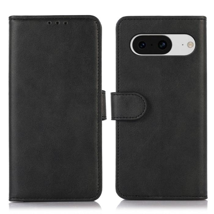 Bild 1, Google Pixel 8 Fodral Solid Läder Svart