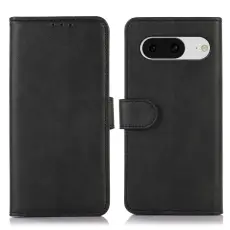 Google Pixel 8 Fodral Solid Läder Svart