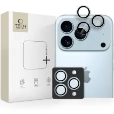 TP iPhone 17 Pro/Max/16 Pro/Max/15 Pro/Max/14 Pro/Max Linsskydd CamRing Fit+