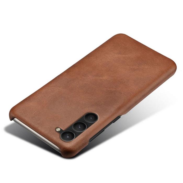 Bild 3, KSQ Samsung Galaxy S23 Skal Läderbelagt Brun