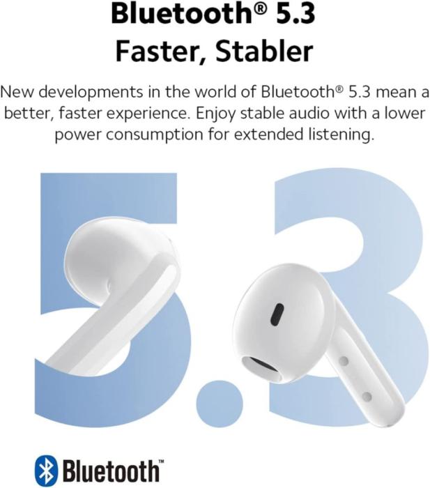 Bild 4, Xiaomi Redmi Buds 4 Lite Trådlösa Hörlurar Vit