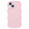 iPhone 14 Mobilskal Wavy Ljus Rosa