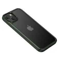 iPhone 15 Plus Skal Defense Armor Hybrid Svartgr&ouml;n