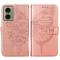 Motorola Moto G04 4G/G24 4G Butterfly Fodral Roséguld