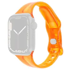 Apple Watch 42/44/45/46/49 mm CrystalFlex TPU Armband Orange