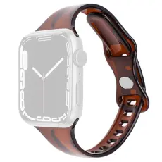 Apple Watch 42/44/45/49mm CrystalFlex TPU Armband Brun