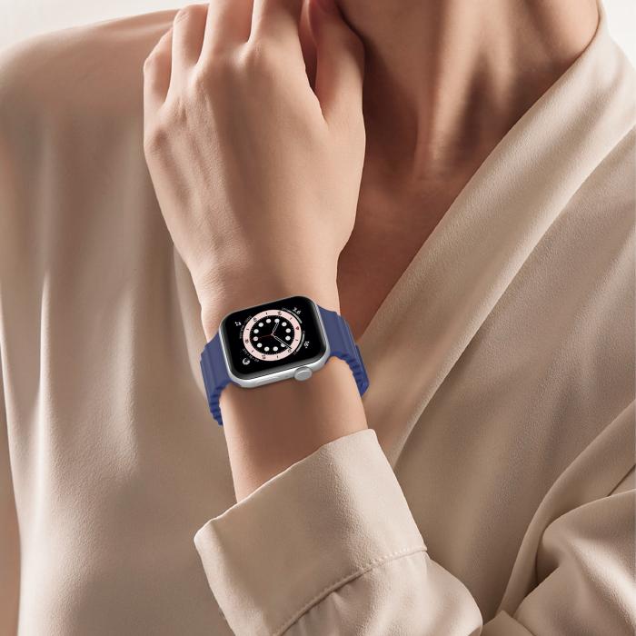Bild 6, Apple Watch 41/40/38 mm Armband Ocean Wave Midnight Blue