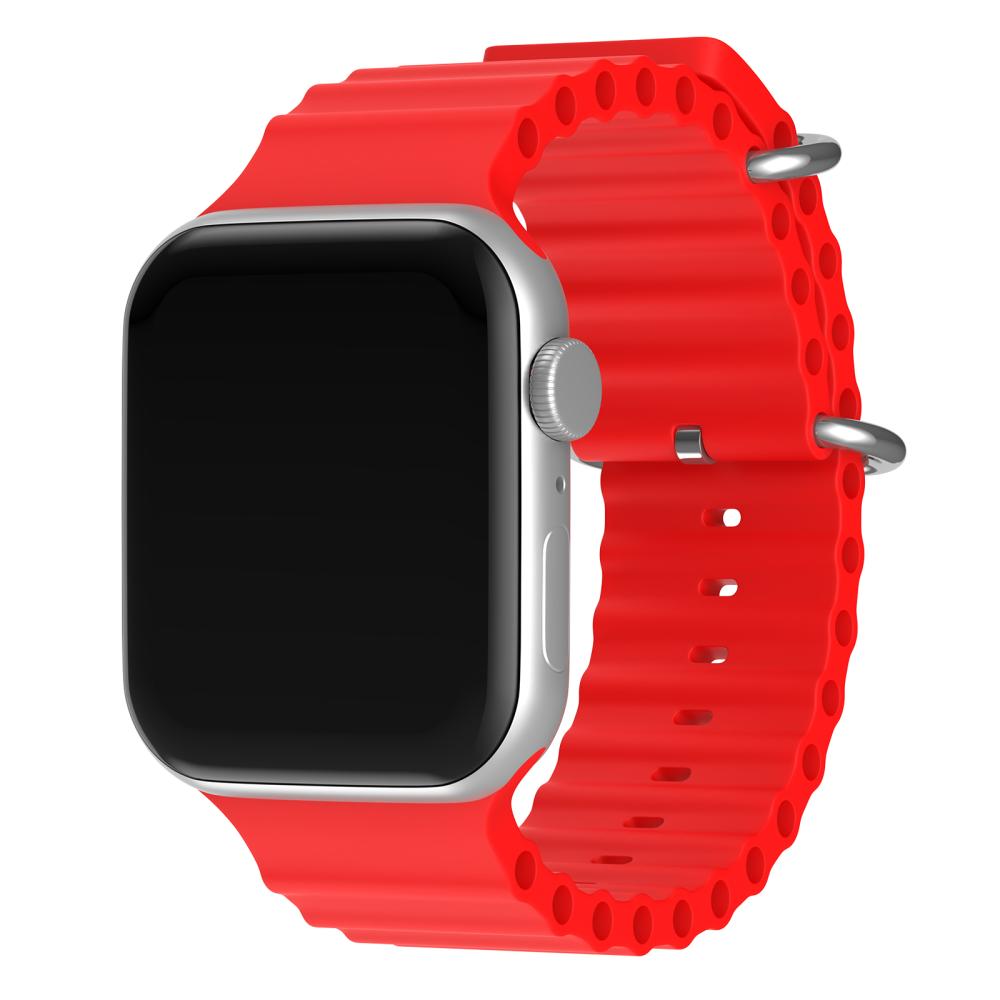 Apple Watch 41/40/38 mm Armband Ocean Wave Röd