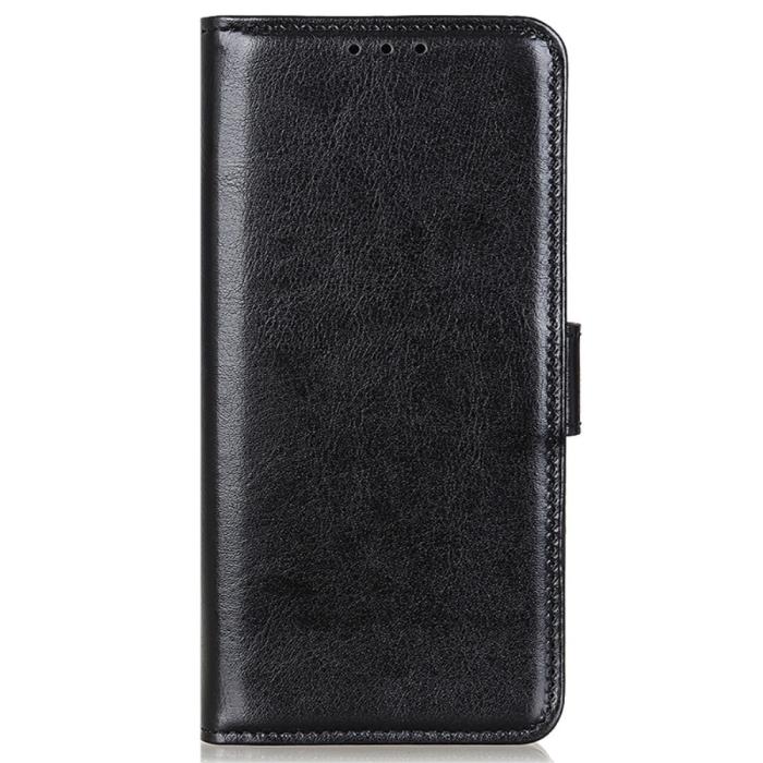 Bild 5, Samsung Galaxy S24 Fodral Crazy Horse Läder Svart