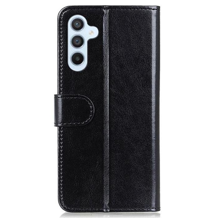 Bild 6, Samsung Galaxy S24 Fodral Crazy Horse Läder Svart